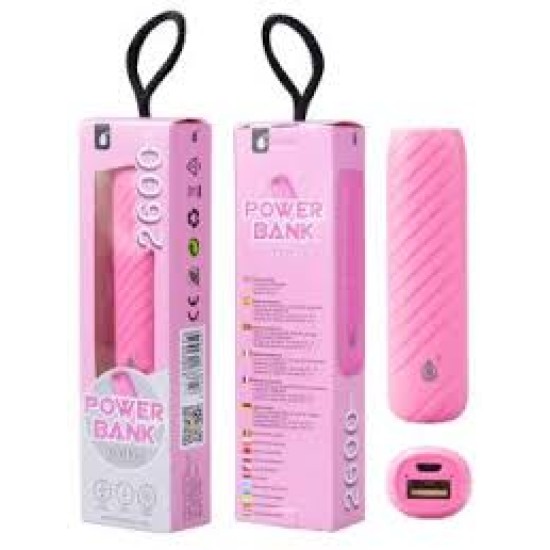 MTK D3093 NE POWERBANK SPIRAL 2600MAH CON INDICADOR, 1A 1USB, PINK(2200213) ORIGINAL MTK D3093 NE POWERBANK SPIRAL 2600MAH CON INDICADOR, 1A 1USB, PINK(2200213) ORIGINAL